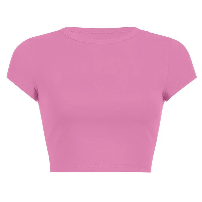 Vintage Clothes for Women Solid Color Short Style Crop Top Sexys Y2k Tops Woman 2024 Aesthetic Women's Blouses Harajuku Summer