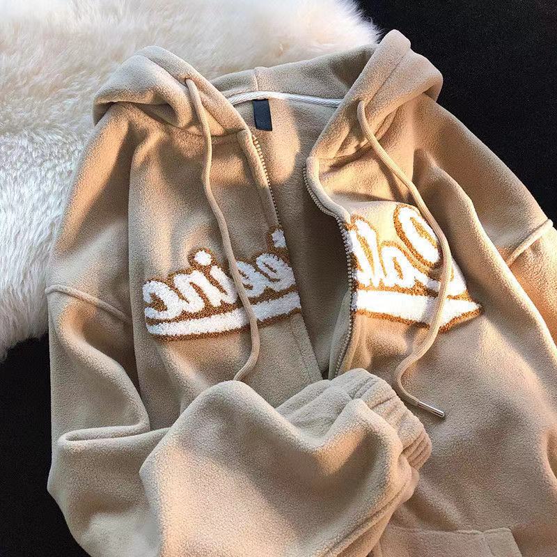 Reaper unit worldwide Vintage Punk Sweatshirts Casual V-neck Long Sleeve Letter Embroidery Hoodie