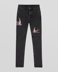 KSUBI Jeans Graphic Print Distressed Skinny