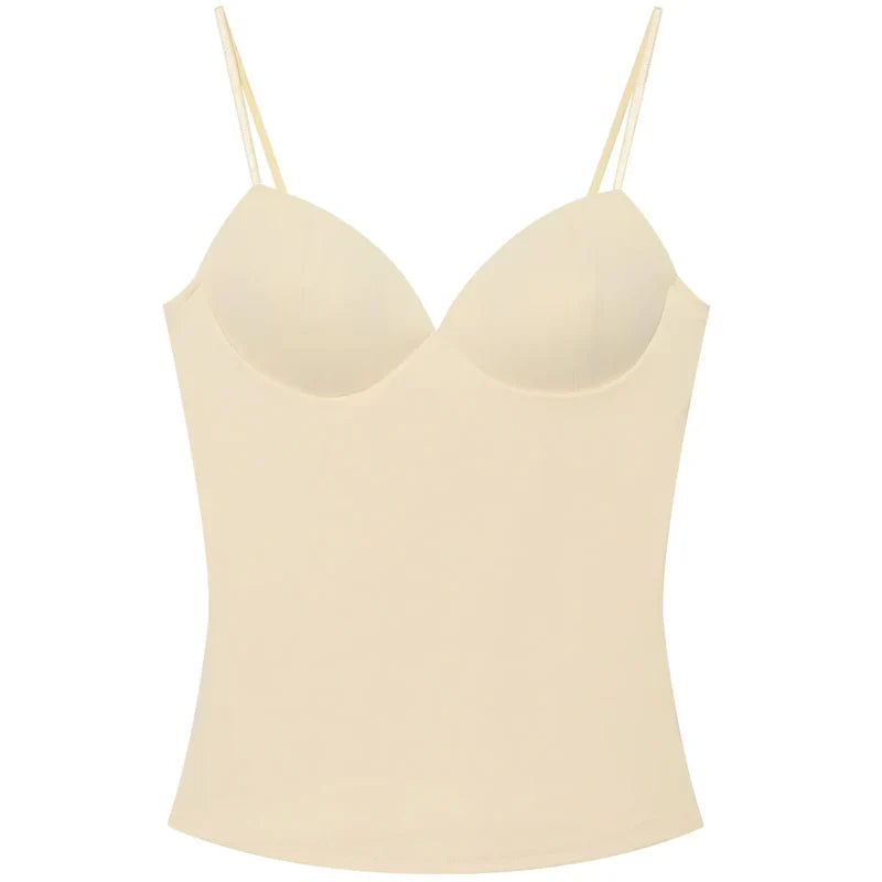 HXAO Burgundy Slip Top Women Summer Sexy Corset Tanks & Camis Fashion Sleeveless Backless Bra Top Chic Elegant Bustier Camisole