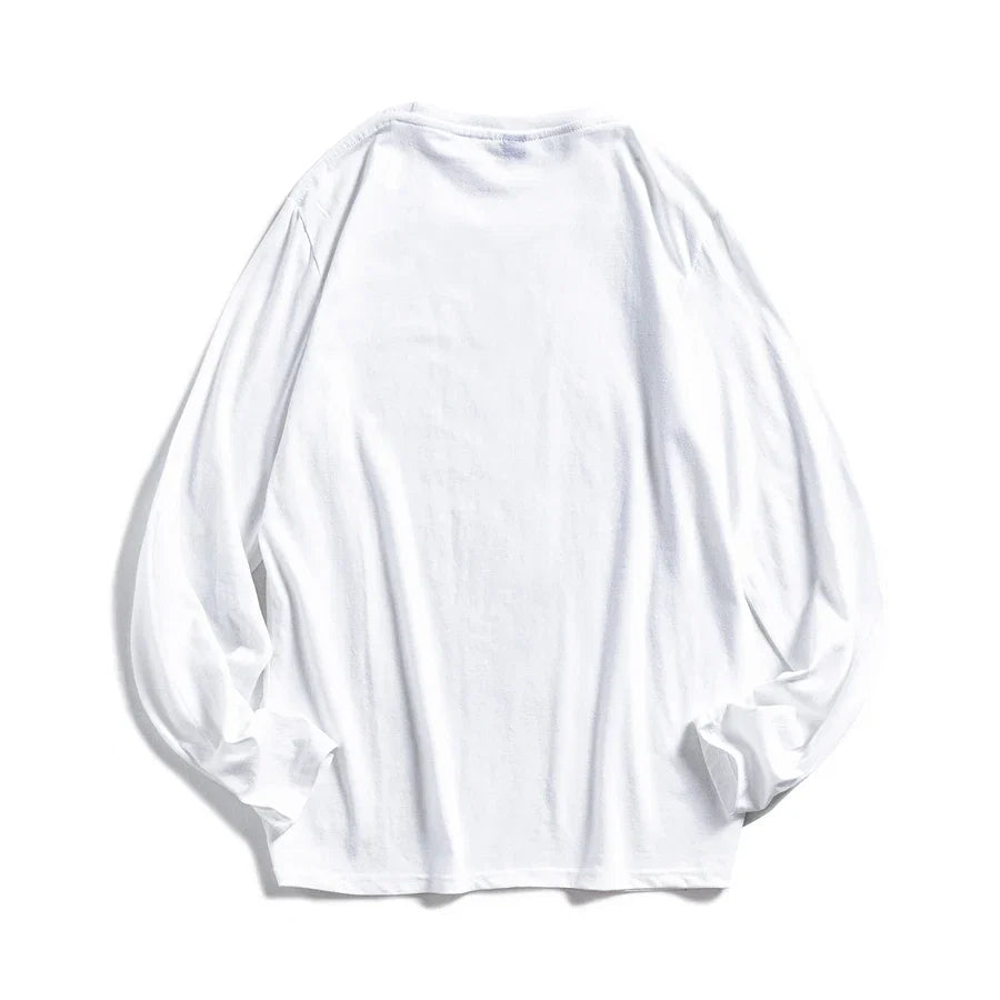 WAVLATII Women O-neck Long Sleeve T shirts Lady White Cotton Tops Female Soft Casual Tees Women's Black T-shirt