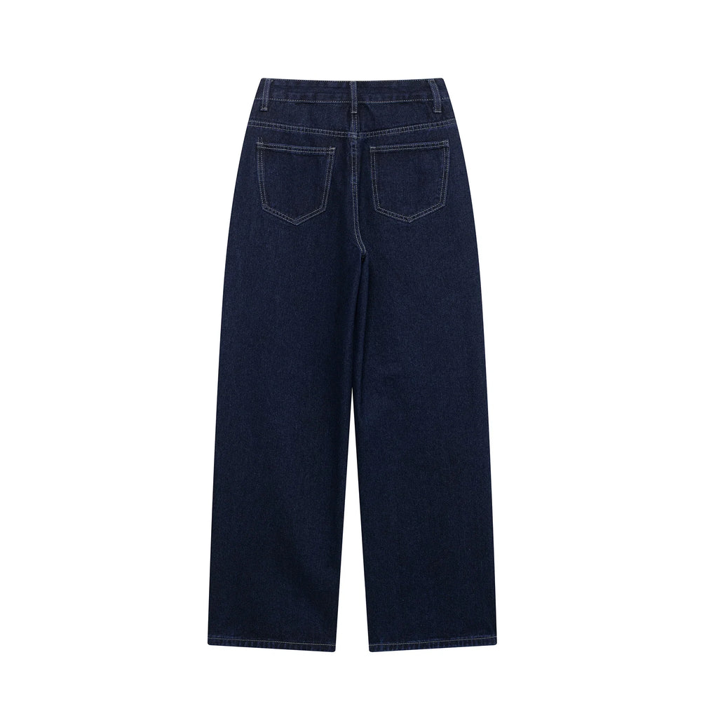 DUOPERI Women Fashion 2 Pieces Sets With Belt Denim  Jackets & Vintage Front Zipper Jeans Trousers Feamle Chic Lady Pants Sets