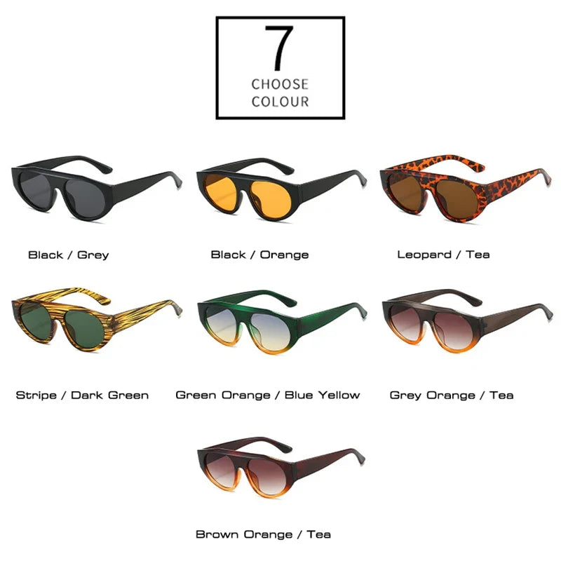 SHAUNA Retro Pilot Men Sunglasses Shades UV400 Fashion Gradient Women Double Color Punk Sun Glasses