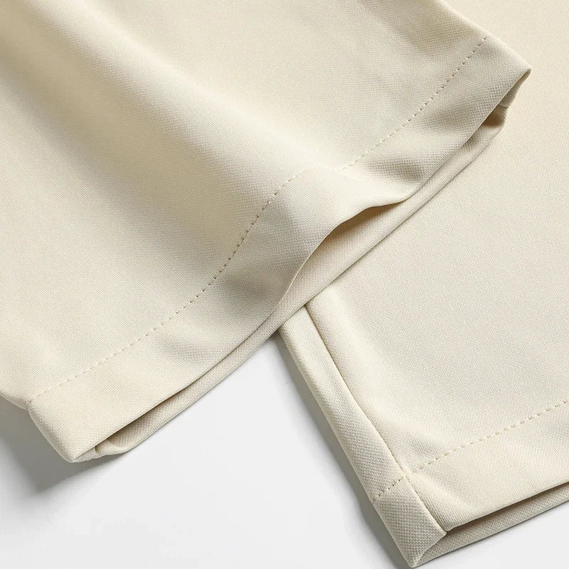 29-42 Men's Summer Pants Thin Straight Stretch Casual Pants with No Trace No Ironing Fabric Silky and Cool Feeling