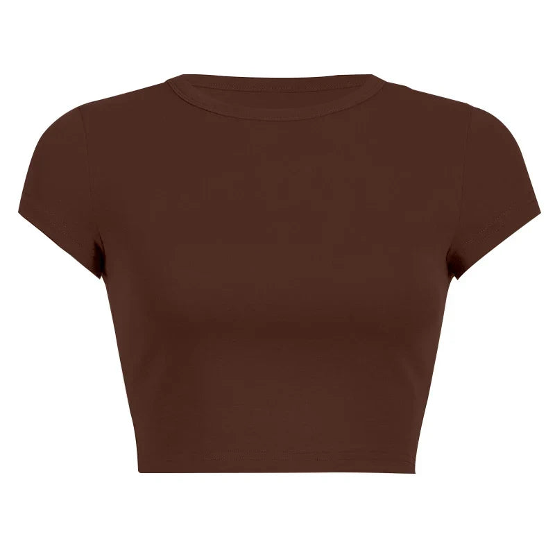 Vintage Clothes for Women Solid Color Short Style Crop Top Sexys Y2k Tops Woman 2024 Aesthetic Women's Blouses Harajuku Summer