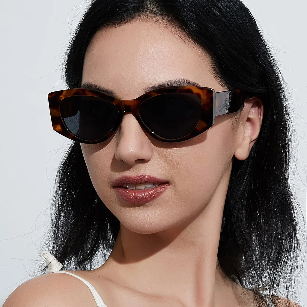 Cat Eye Shape Women Sunglasses European American Style UV Protection Men's Sun Glasses Fashion Trendy Sunglasses Woman