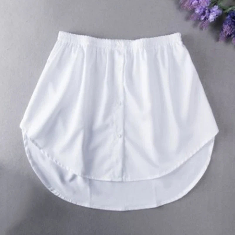 Detachable Underskirt Women Fake Shirt Irregular Skirt Tail Blouse Hem Cotton Extender Fake Hem Mini Skirt Fake Hem 6 Sizes