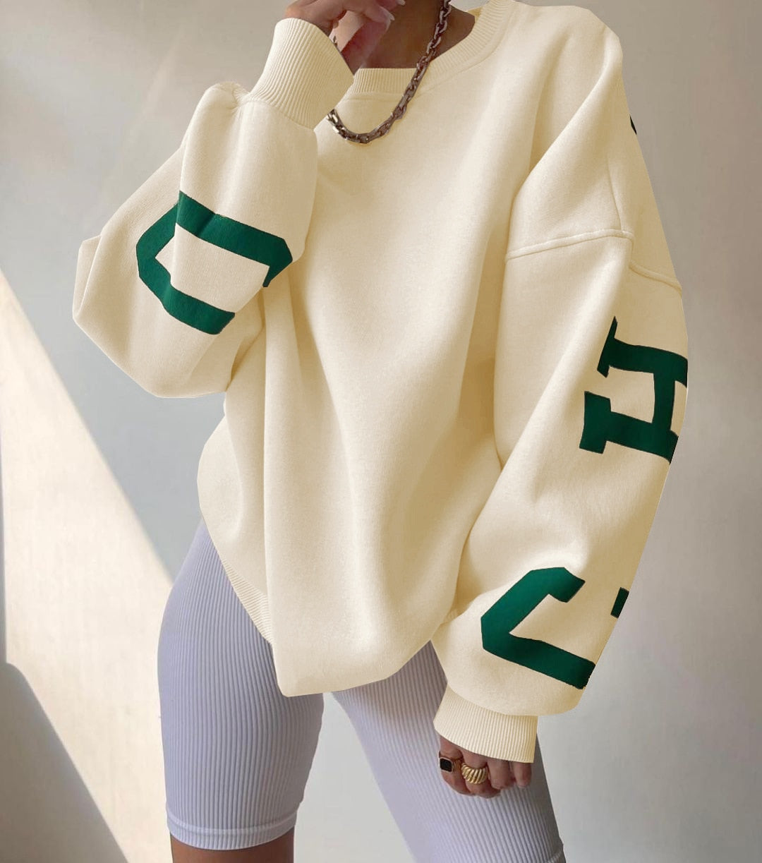 Reaper unit worldwide Casual Letters Print Sweatshirt Women Long Sleeve Loose Hoodies Y2k Streetwear