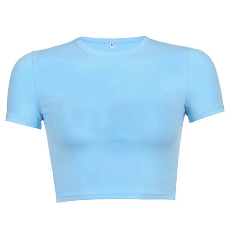 Vintage Clothes for Women Solid Color Short Style Crop Top Sexys Y2k Tops Woman 2024 Aesthetic Women's Blouses Harajuku Summer