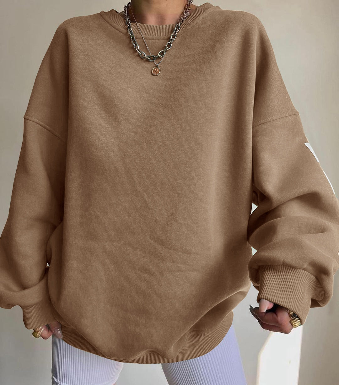 Reaper unit worldwide Casual Letters Print Sweatshirt Women Long Sleeve Loose Hoodies Y2k Streetwear