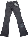REVEER Jeans Monogram Panel Distressed