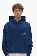 PURPLE Hoodie Script Logo Minimal