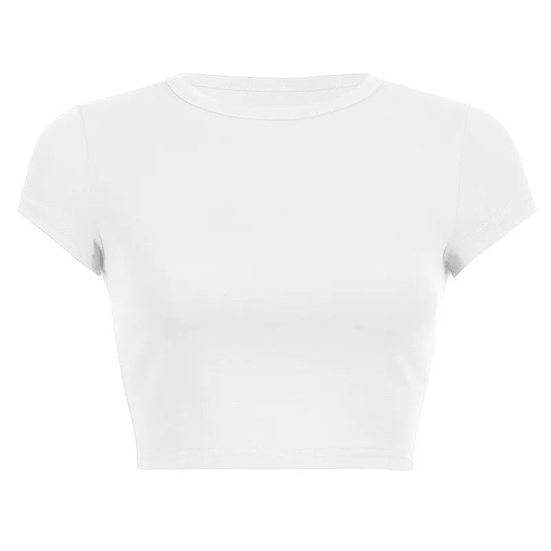 Vintage Clothes for Women Solid Color Short Style Crop Top Sexys Y2k Tops Woman 2024 Aesthetic Women's Blouses Harajuku Summer