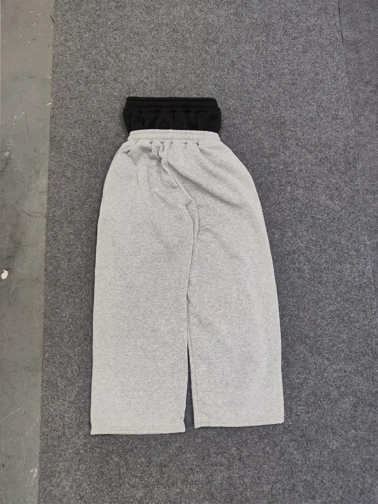 Reaper unit worldwide 2025 summer new  women Y2K double waist embroidered street couple personalized printed patterns trendy street pants