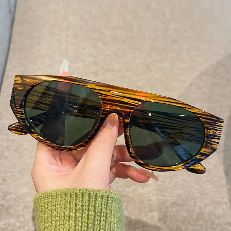 SHAUNA Retro Pilot Men Sunglasses Shades UV400 Fashion Gradient Women Double Color Punk Sun Glasses