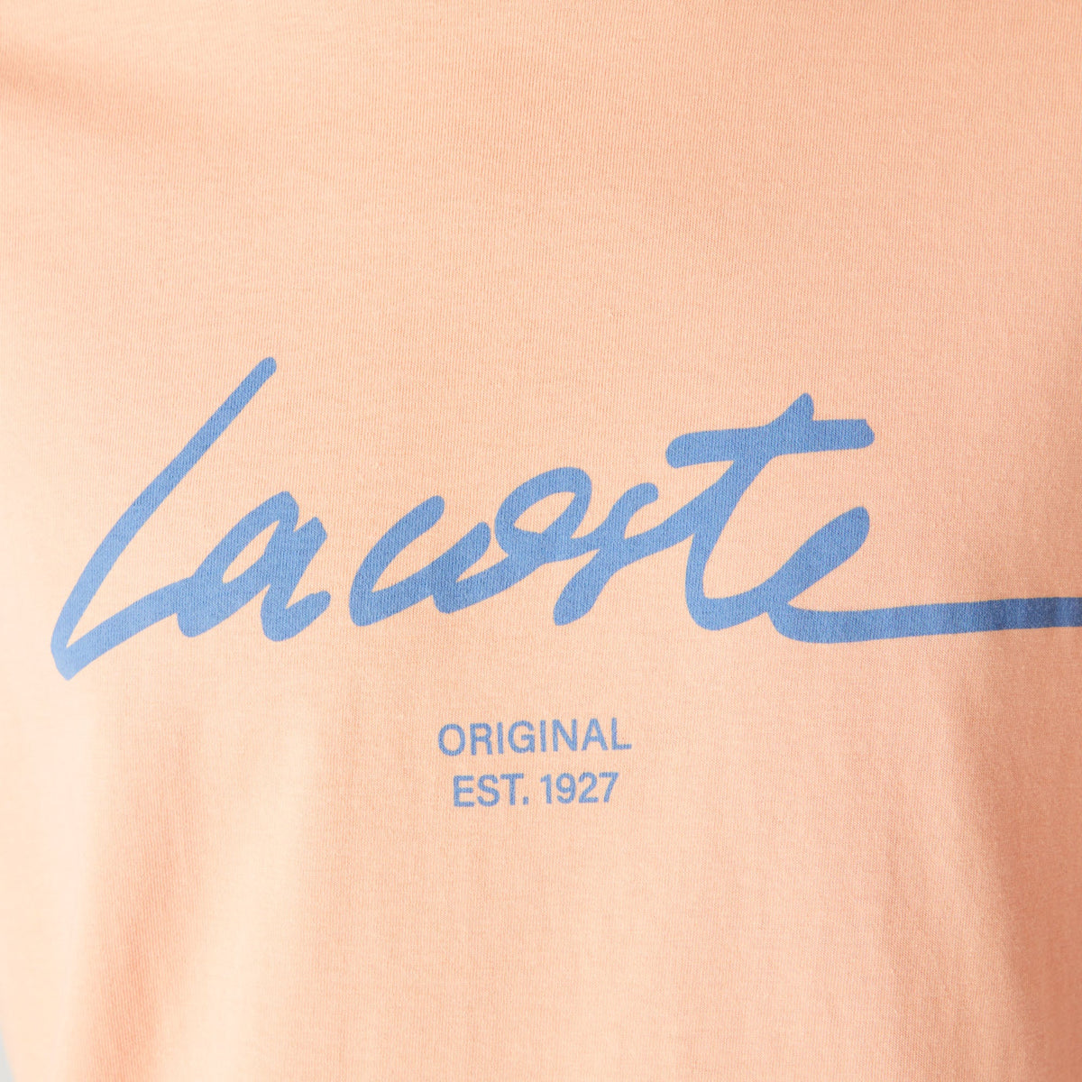 Lacoste Men’s Crew Neck Print Lettering Cotton T-shirt
