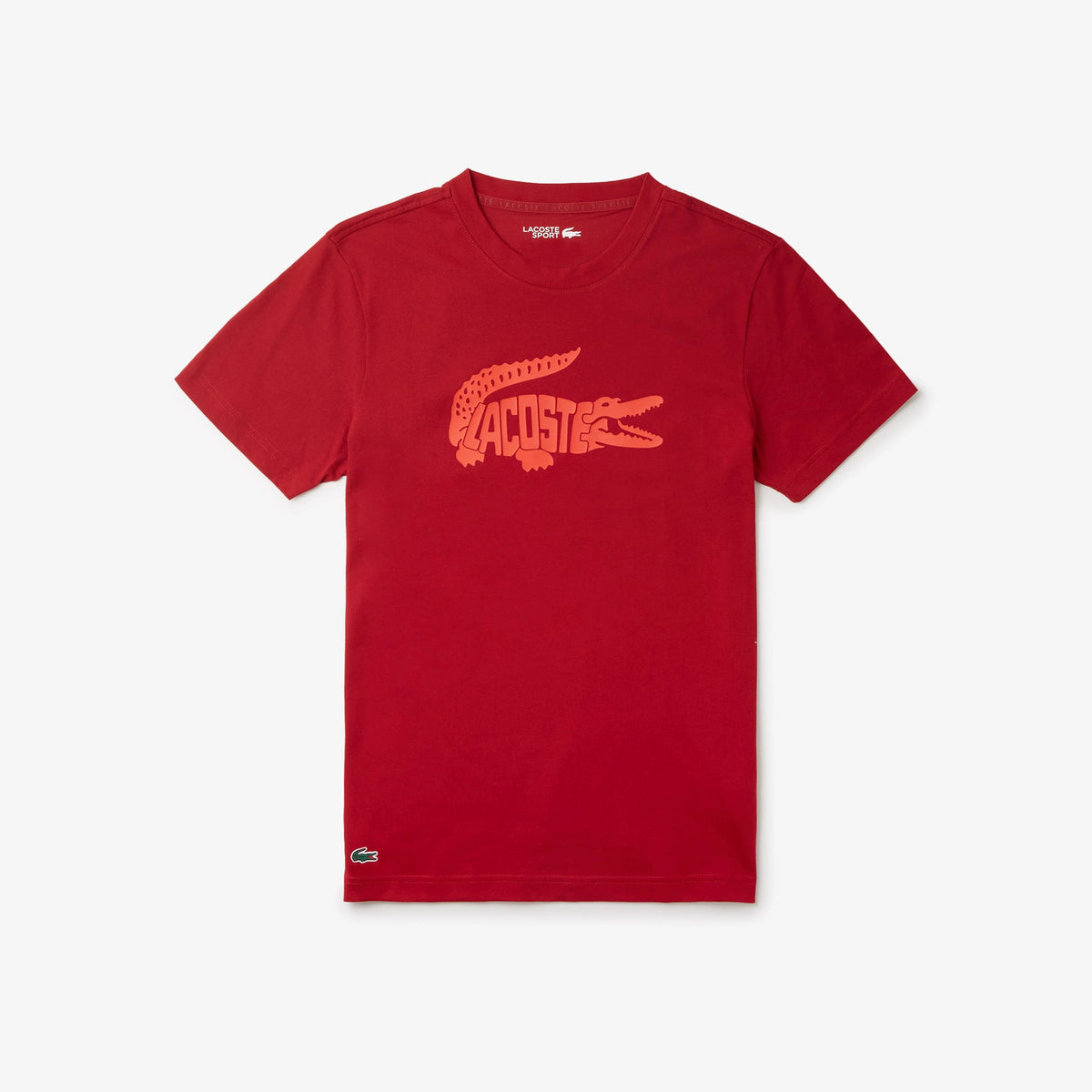 Lacoste Men's Sport Ultra-Dry Croc Print T-Shirt