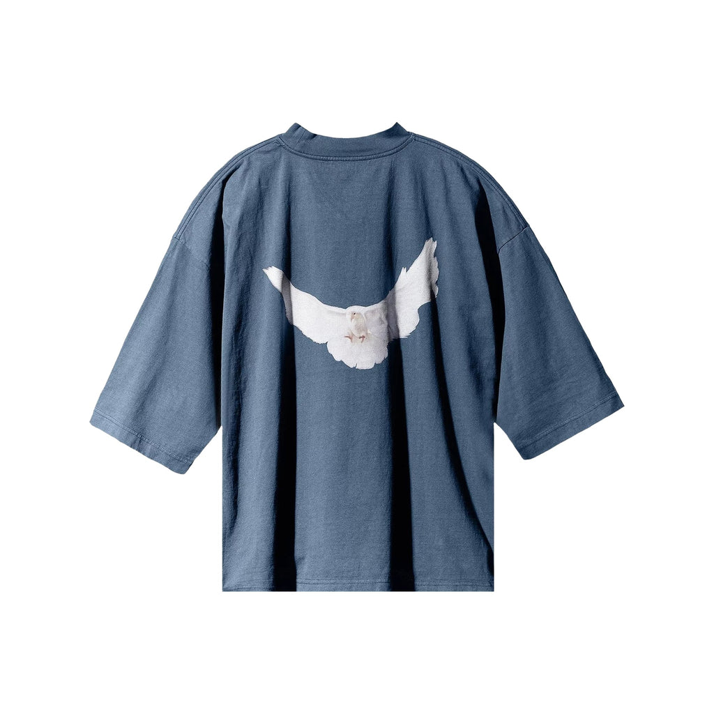 Reaper unit worldwide Yeezy Gap Engineered by Balenciaga Dove 3/4 Sleeve Tee - Dark Blue
