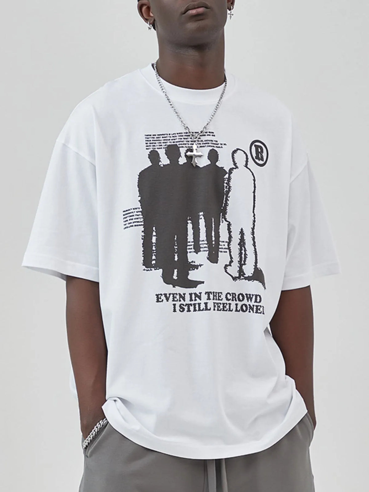 Men's Graphic Round Neck Short Sleeve T-Shirt