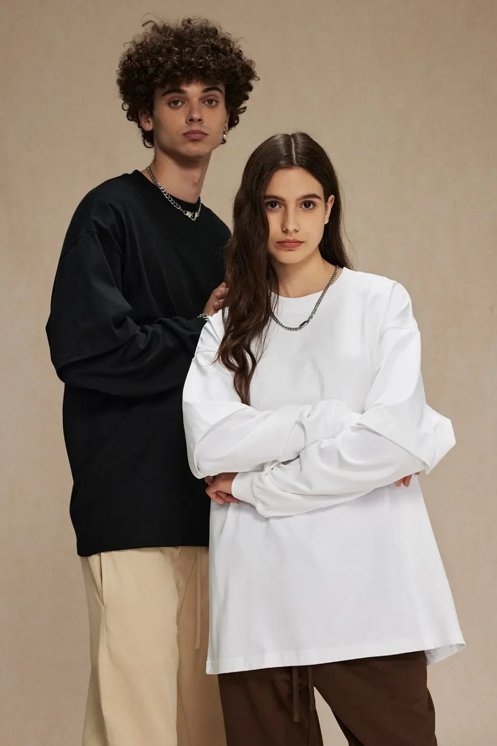 Men's Round Neck Long Sleeve T-Shirt