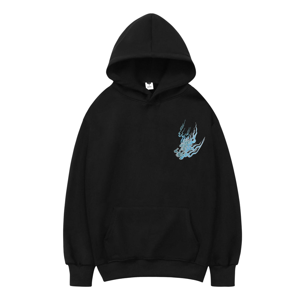 Reaper unit worldwide KH9817 Flaming White Tiger Hoodie