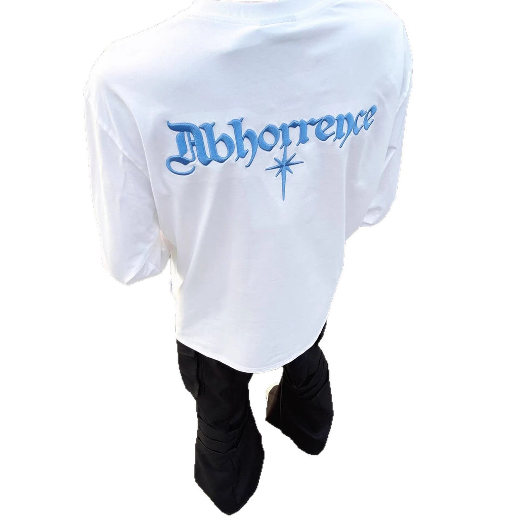 High-end Top American High-street Letter-embroidered Long-sleeve T-shirt For Men