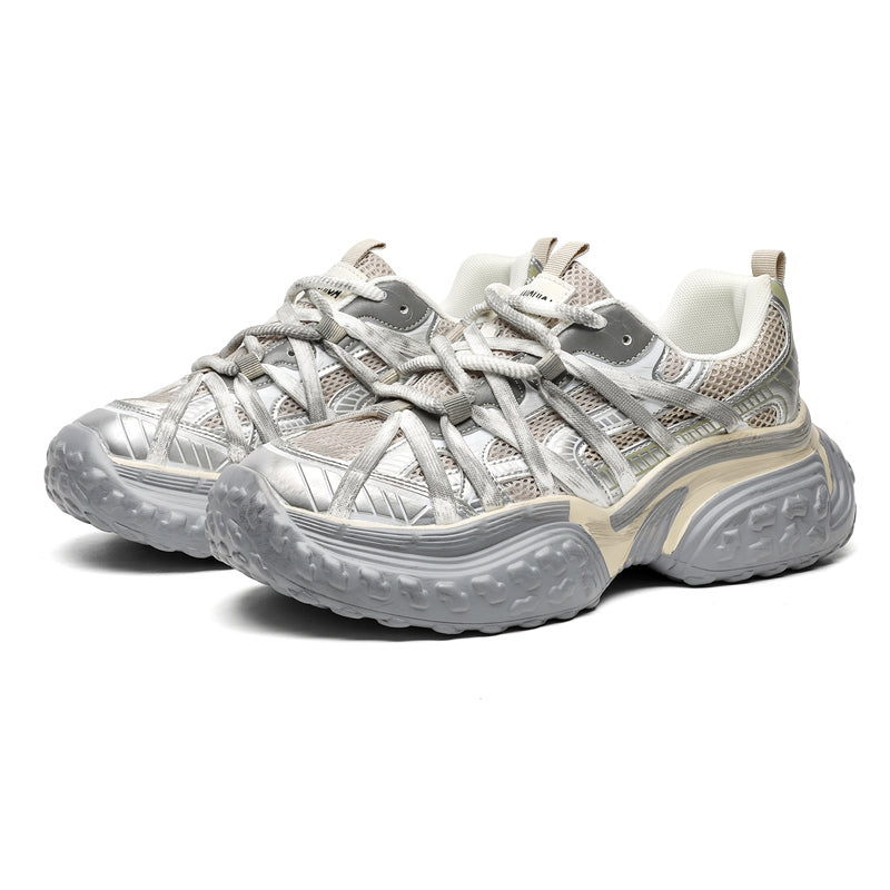 Reaper unit worldwide S8888 Champagne Tire Sneakers