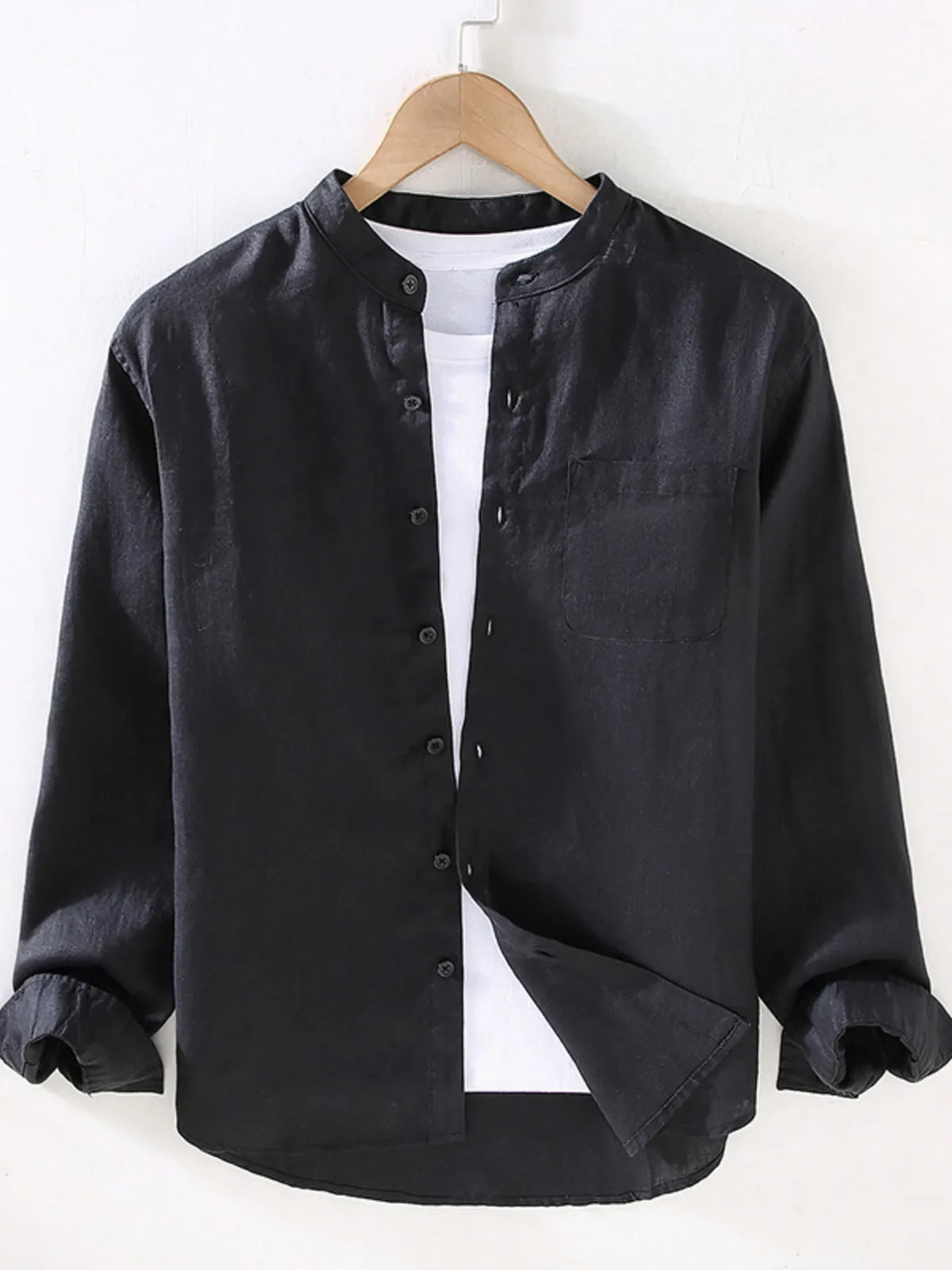 Men's Full Size Button Up Long Sleeve Shirt Plus Size