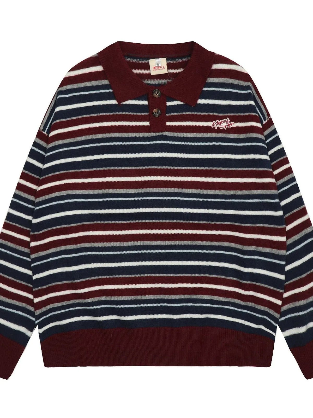 Men's Striped Long Sleeve Sweater