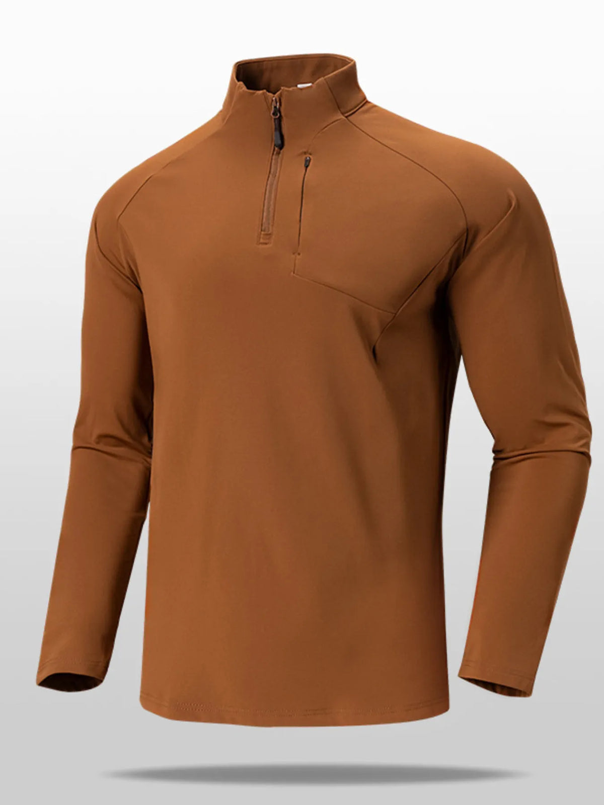 Men's Plus Size Quarter Zip Long Sleeve top