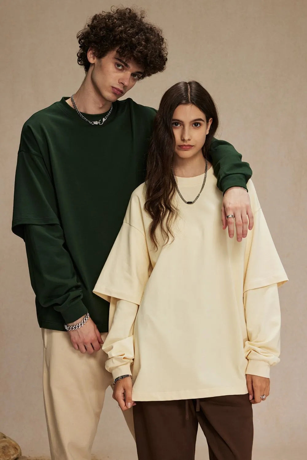 Men's Round Neck Long Sleeve T-Shirt