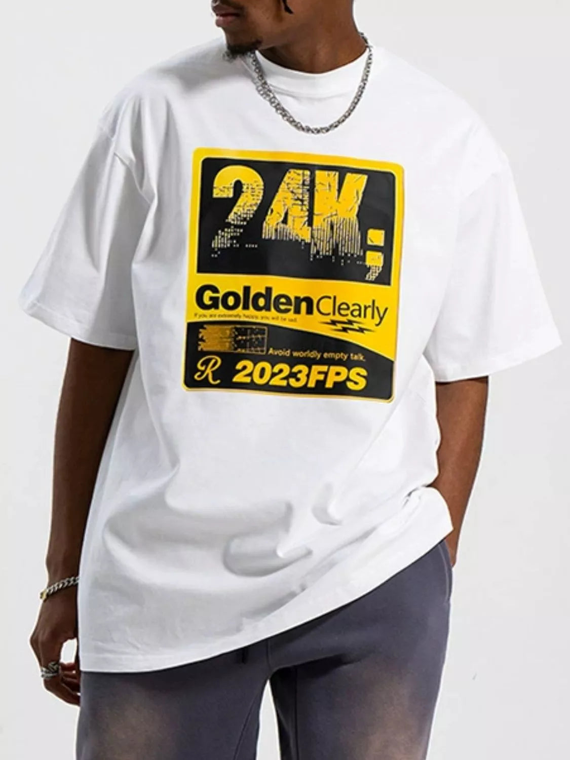 Men's Graphic Round Neck Short Sleeve T-Shirt