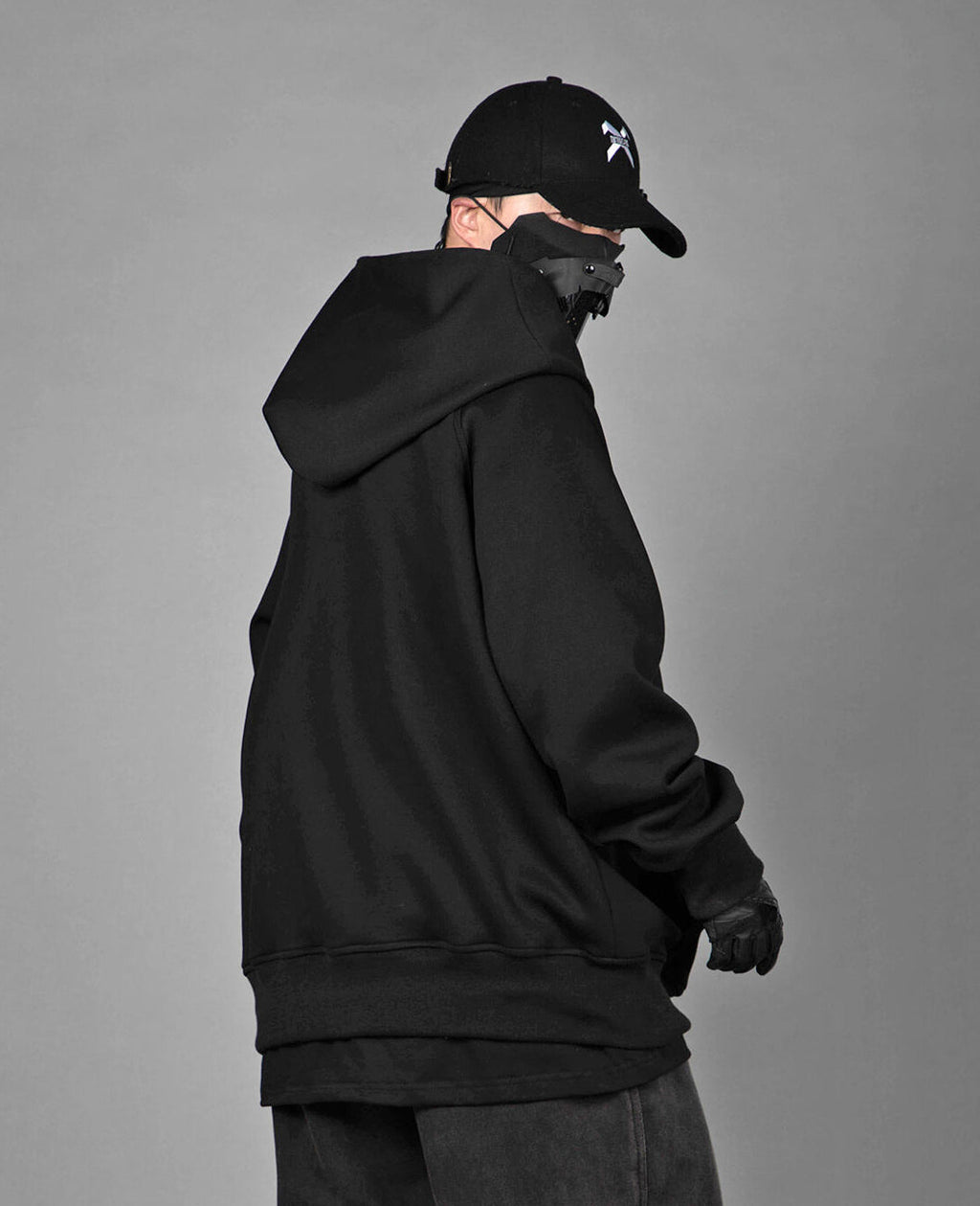 Reaper unit worldwide HiH38 Black Layered Hoodie