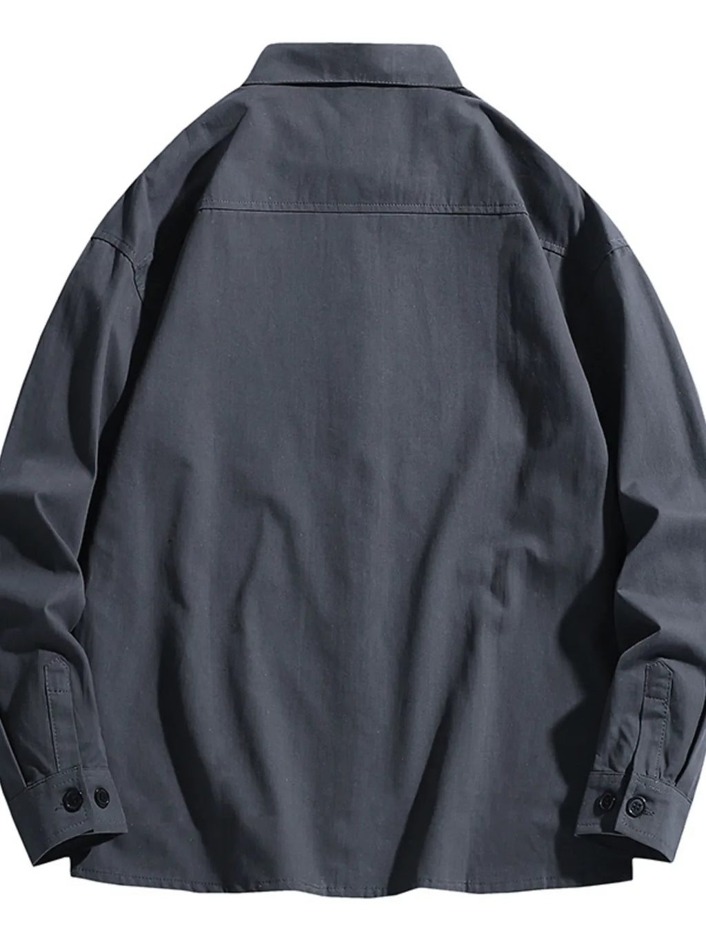 Men's Plus Size Button Up Long Sleeve Shirt
