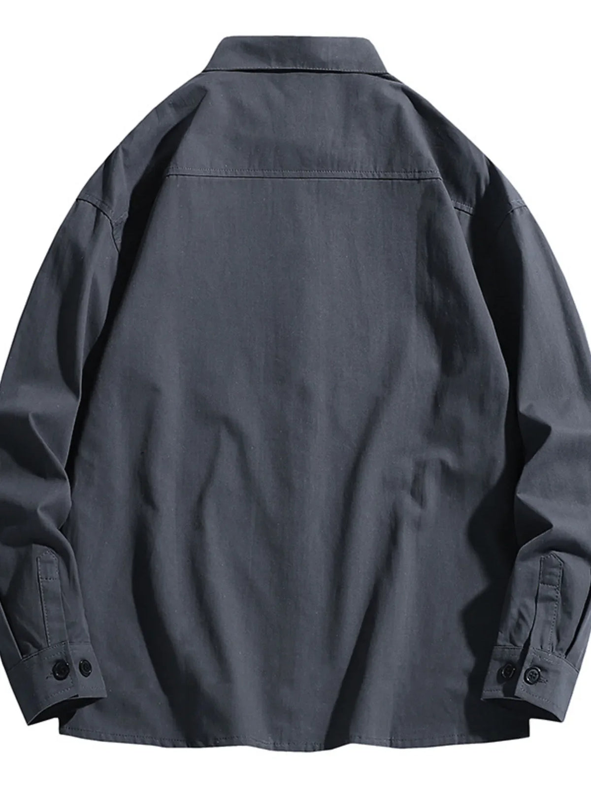 Men's Plus Size Button Up Long Sleeve Shirt