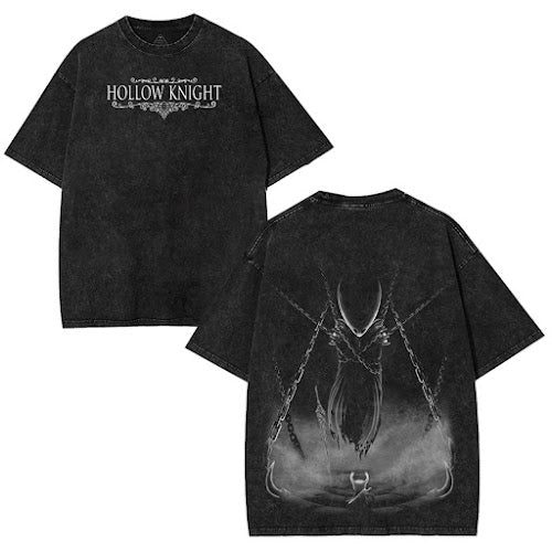 Hollow Knight Unisex Acid– Washed Tee Cotton Menswear Top  | SEP 80
