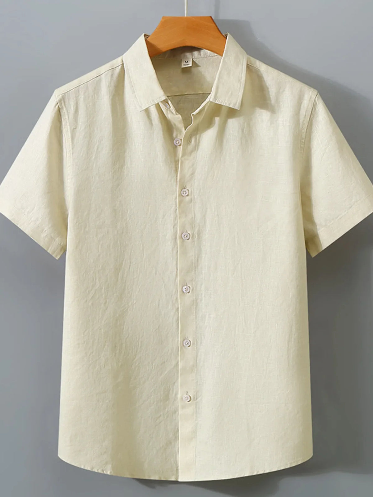 Men's Full Size Short Sleeve Button-Up Shirt Plus Size