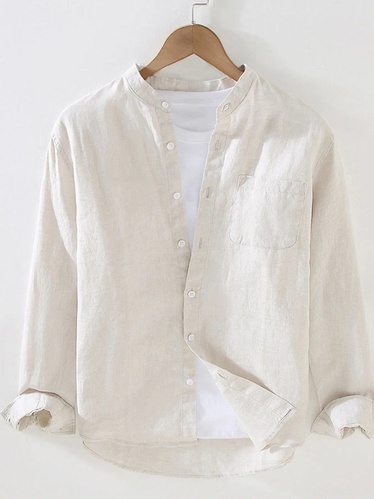 Men's Full Size Button Up Long Sleeve Shirt Plus Size
