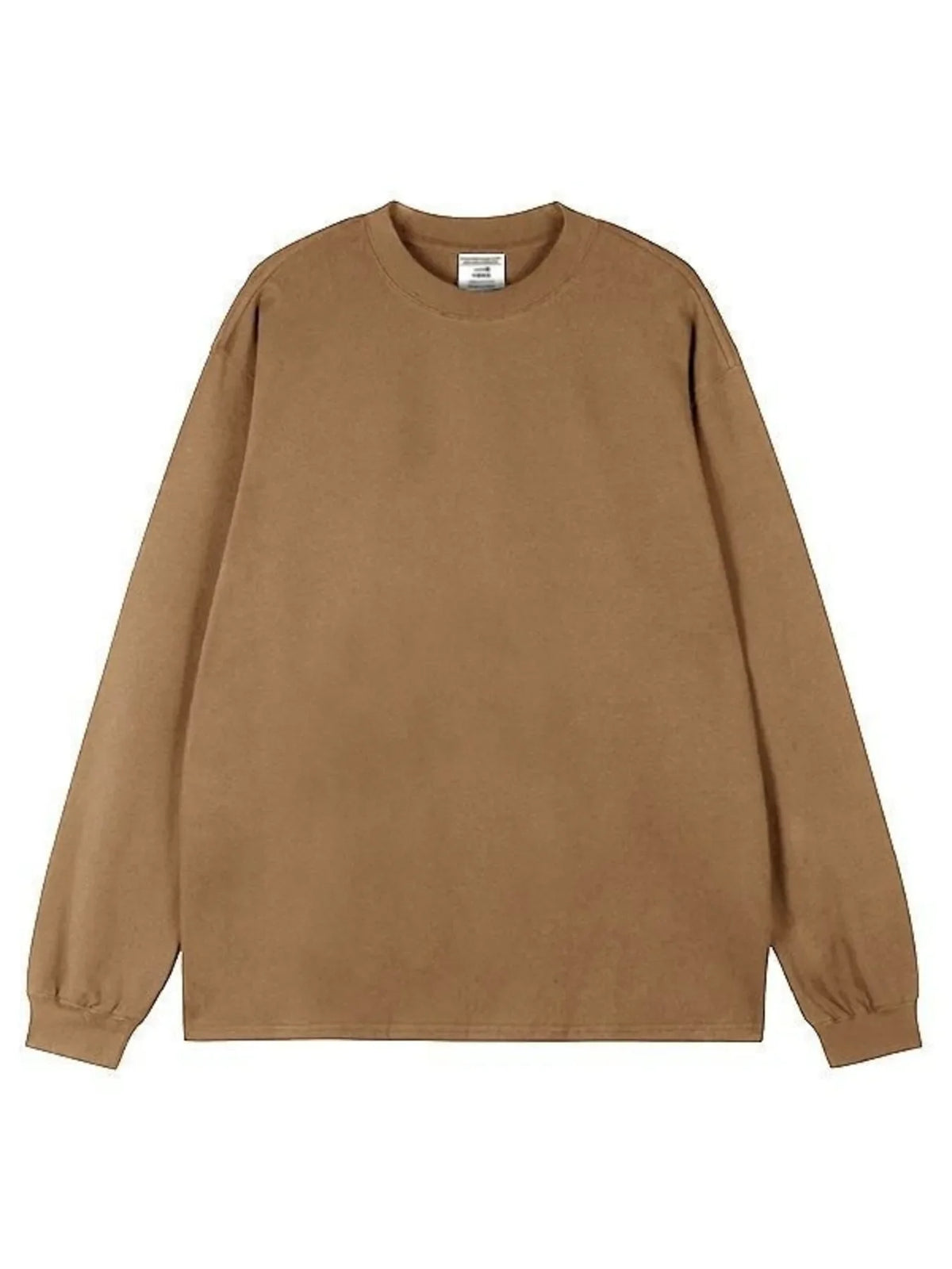 Men's Plus Size Round Neck Long Sleeve T-Shirt