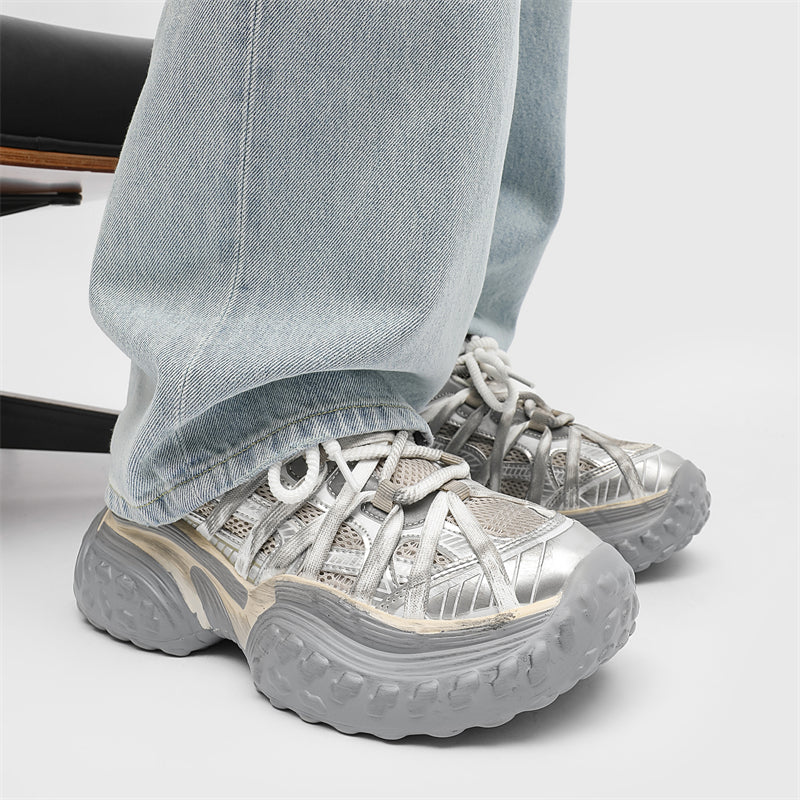 Reaper unit worldwide S8888 Champagne Tire Sneakers