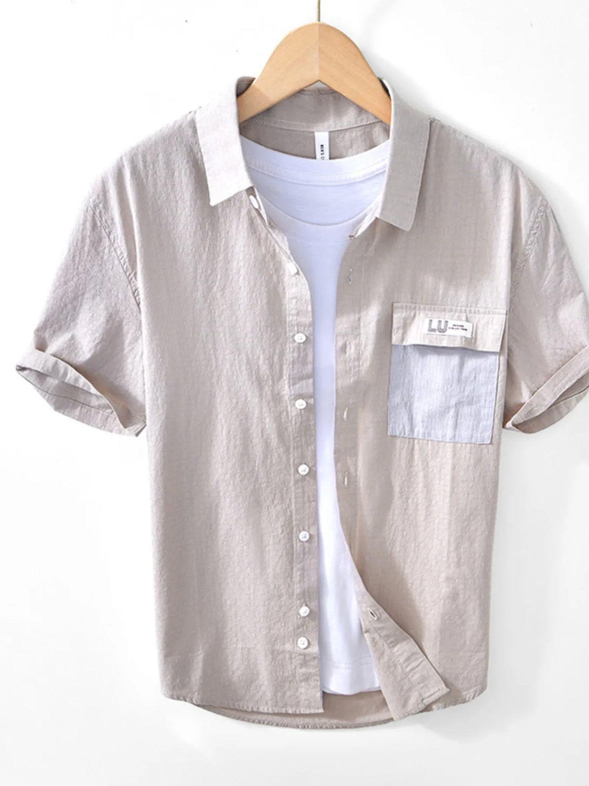 Men's Button Up Short Sleeve Shirt