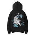 Reaper unit worldwide KH9817 Flaming White Tiger Hoodie