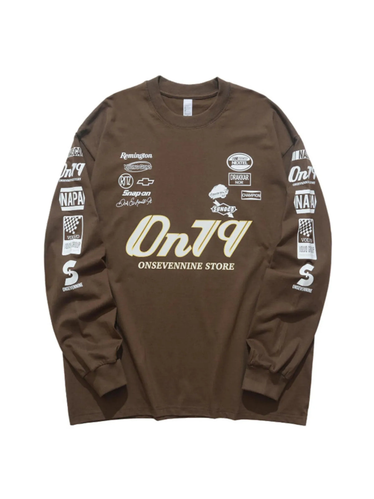 Men's Graphic Round Neck Long Sleeve T-Shirt