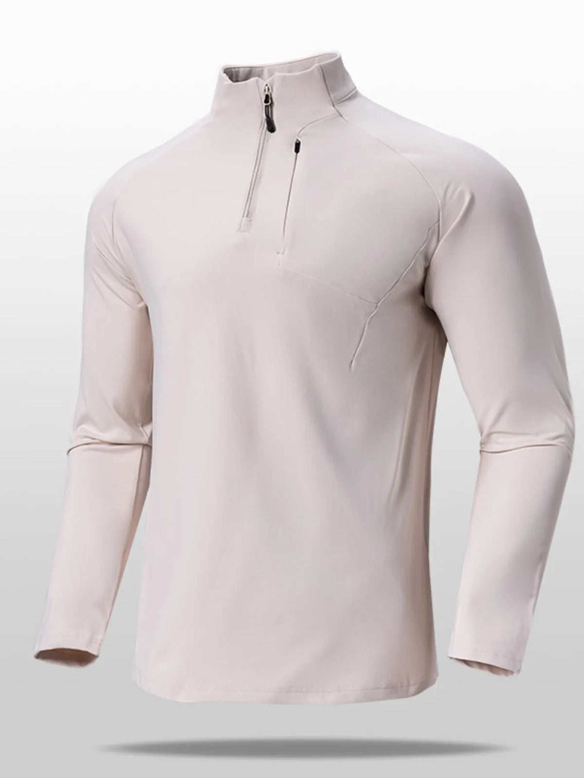 Men's Plus Size Quarter Zip Long Sleeve top