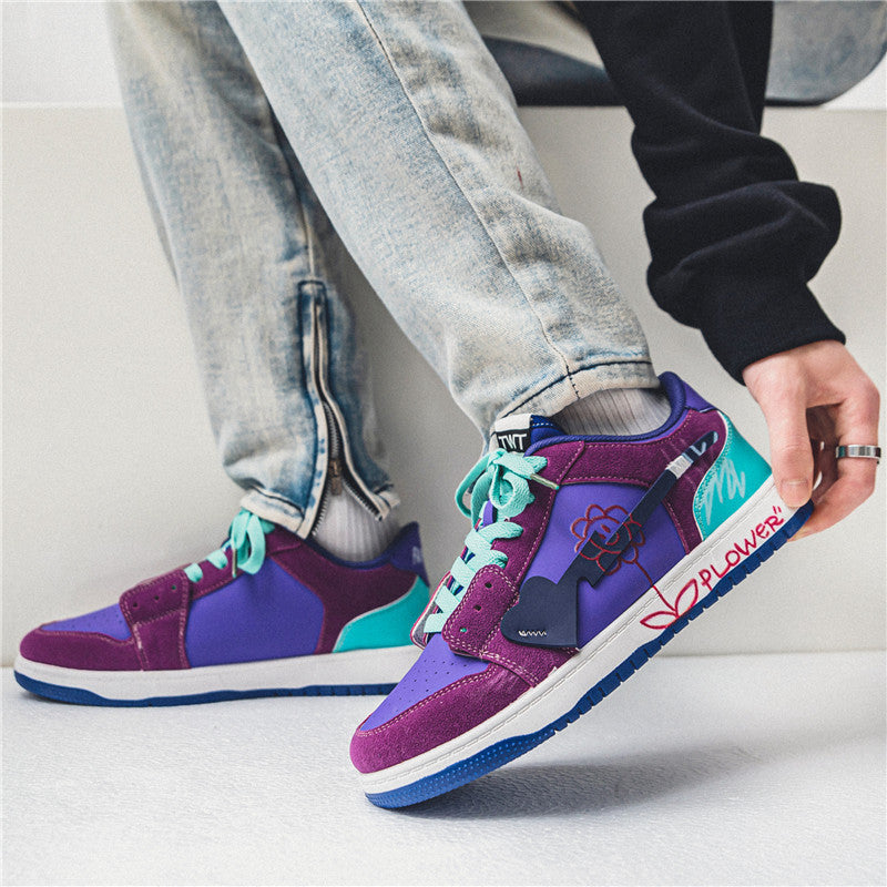 Reaper unit worldwide Mens Fashionable And Versatile Graffiti Shoes