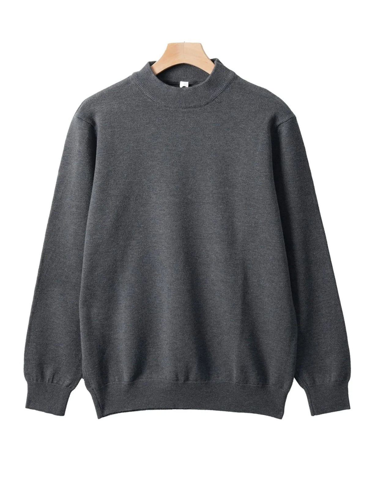 Men's Plus Size Round Neck Long Sleeve Sweater