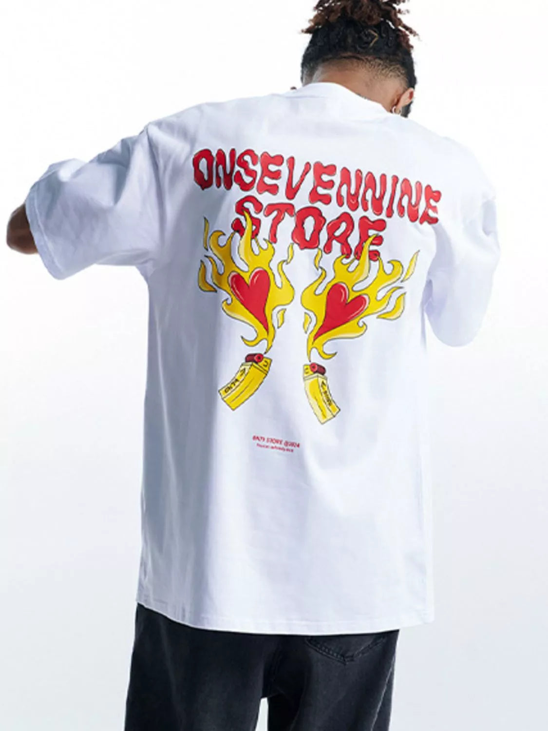 Men's Oversized Round Neck Graphic T-Shirt