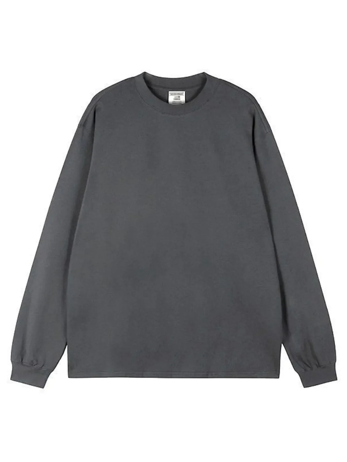 Men's Plus Size Round Neck Long Sleeve T-Shirt