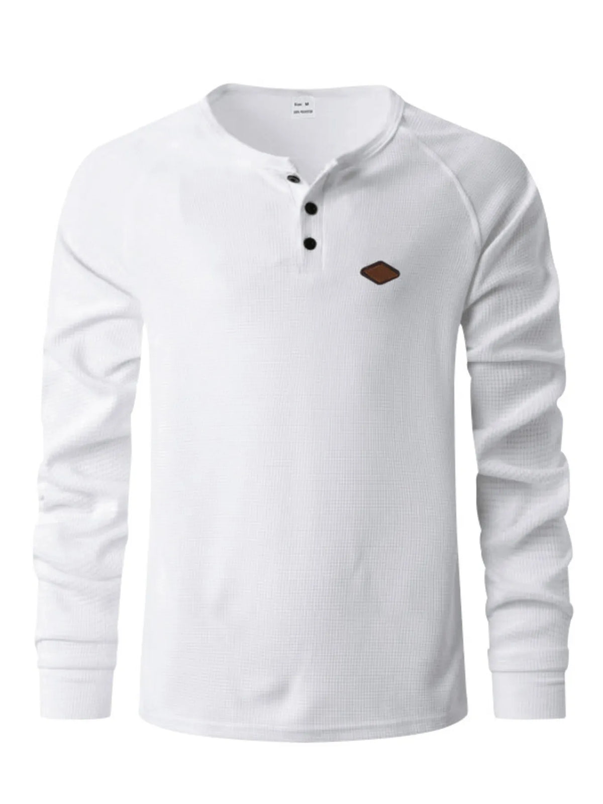 Men's Full Size Button Detail Long Sleeve T-Shirt Plus Size