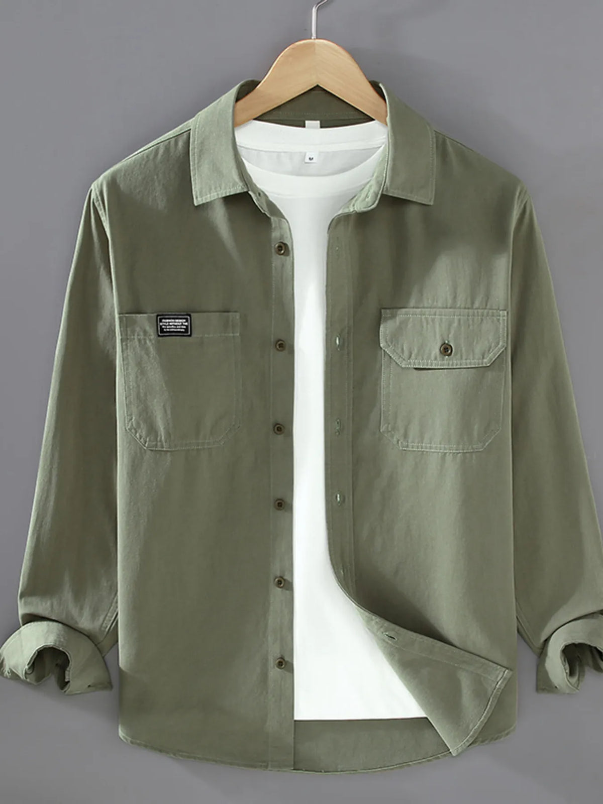 Men's Plus Size Button Up Short Sleeve Shirt